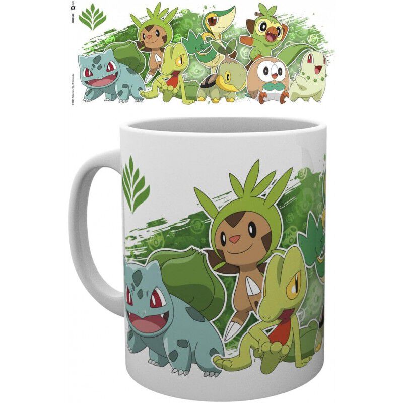 Taza Pokemon Grass Partners Cer&aacute;mica 320 ml image number null