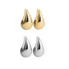 ARETES GOTA PLATEADO Y DORADO