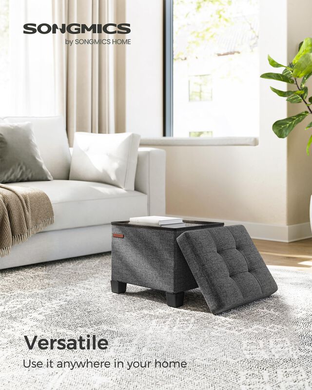 Reposapi&eacute;s Peque&ntilde;o Storage Ottoman Songmics Con... image number null