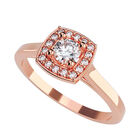 Anillo de Compromiso en Oro Rosa 10K con Circonia -  Talla:9.5/ M360-10R-CZ-95