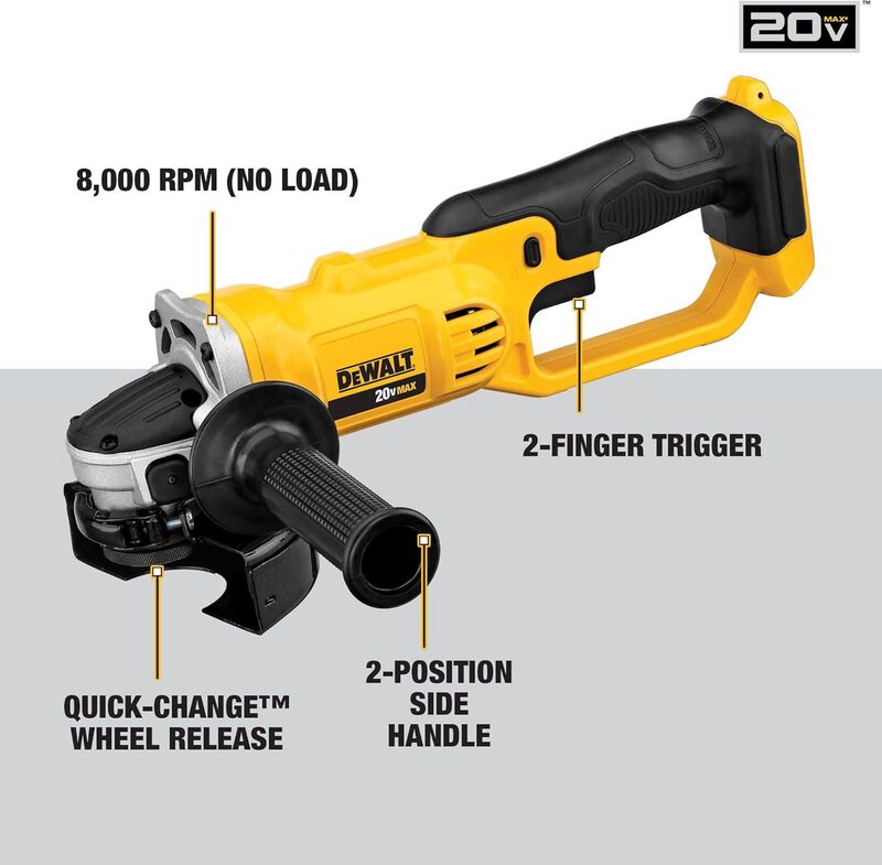 Esmeriladora Dewalt Dcg412b 4 1/2" 20v Max Inal... image number null