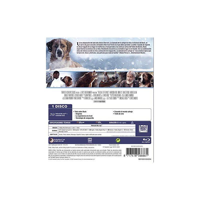 La llamada de lo salvaje [Blu-ray] image number null