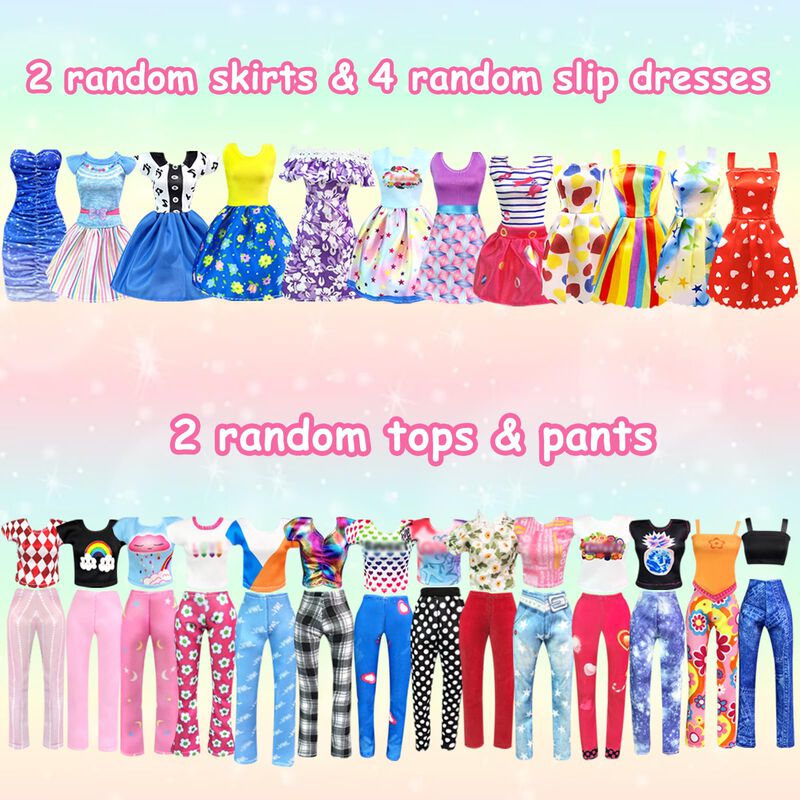 Juego De Ropa Y Accesorios Para Mu&ntilde;ecas De 82 P... image number null