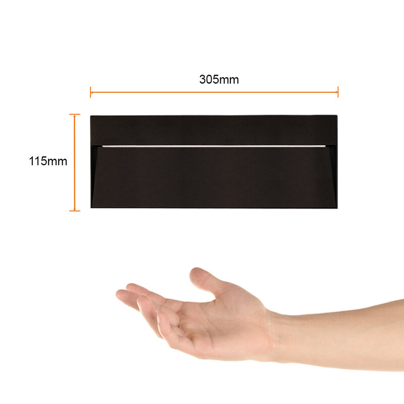 Lámpara Pared Rectangular 24w Luz Suave Cálida ... image number null