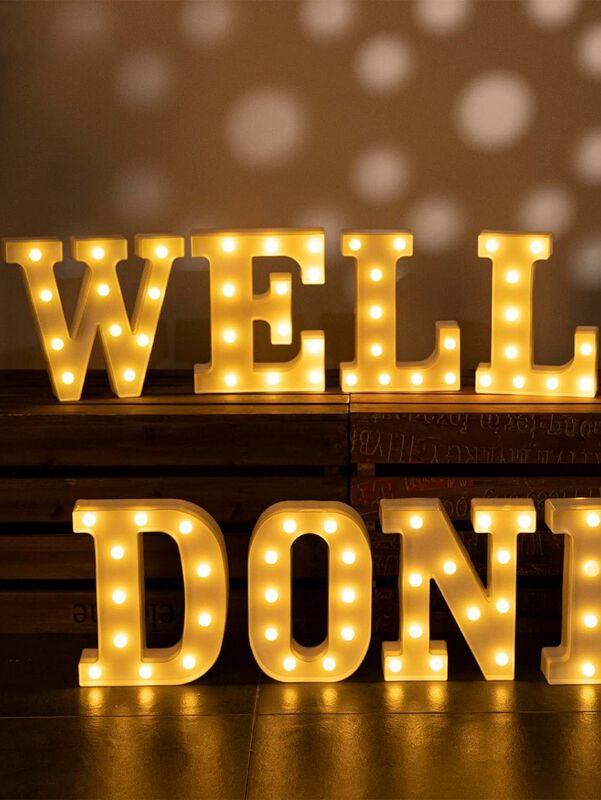 Letra Decorativa Led Blanca Bluelander image number null