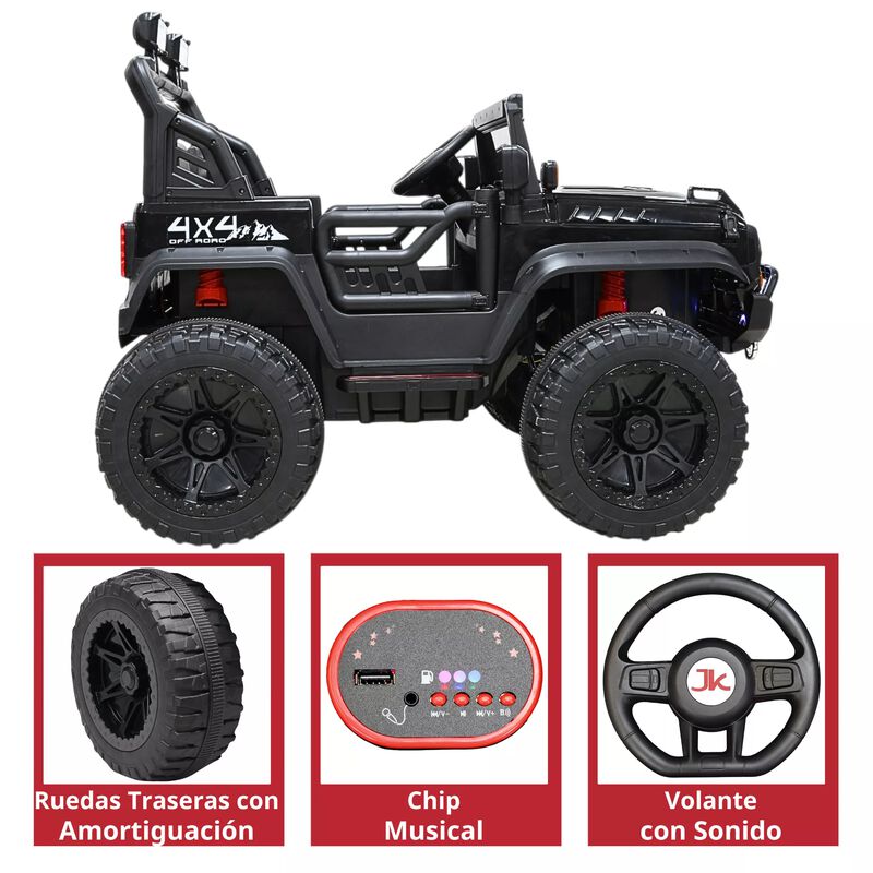 Montable El&eacute;ctrico Camioneta 4x4 Para Ni&ntilde;os Blu... image number null