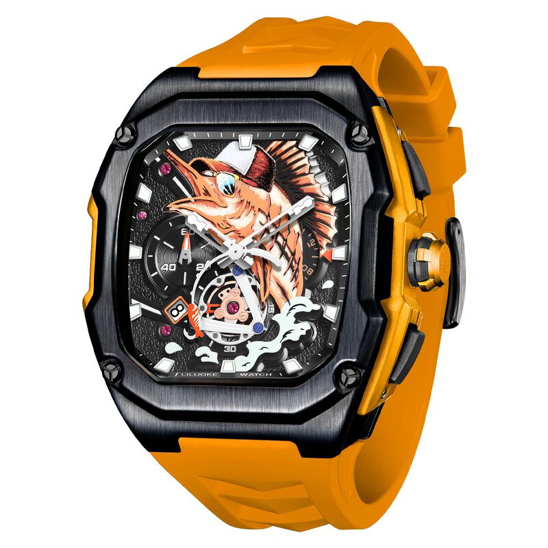 Reloj Liluoke Con Esfera Art&iacute;stica De At&uacute;n, Res... image number null