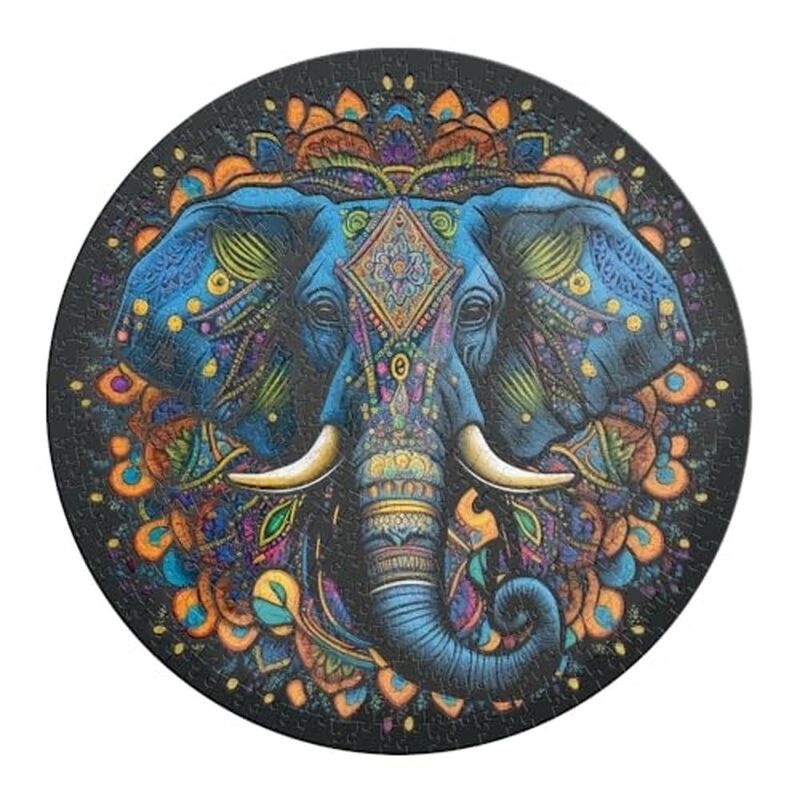 Rompecabezas Circular Barnizado Elefante 500 Pi... image number null
