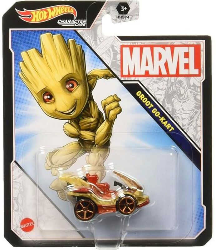 Toy Hot Wheels Marvel Character Cars, Paquete D... image number null