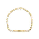 Esclava De Oro Amarillo Y Blanco 14K 21Cm 5Mm