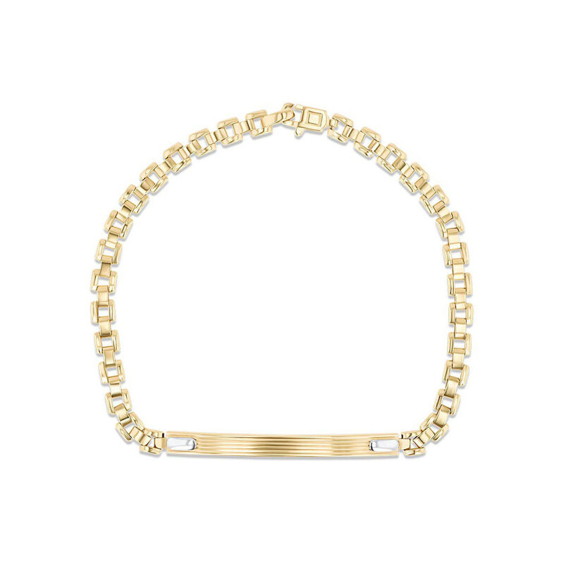 Esclava De Oro Amarillo Y Blanco 14K 21Cm 5Mm image number null