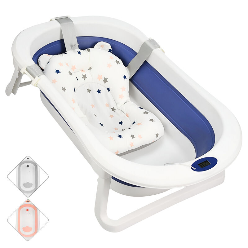 Bañera para Bebé Plegable con Cojín Tapón de Dr... image number null