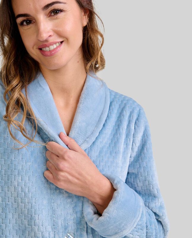 Bata Jacquard con Botones Acero image number null