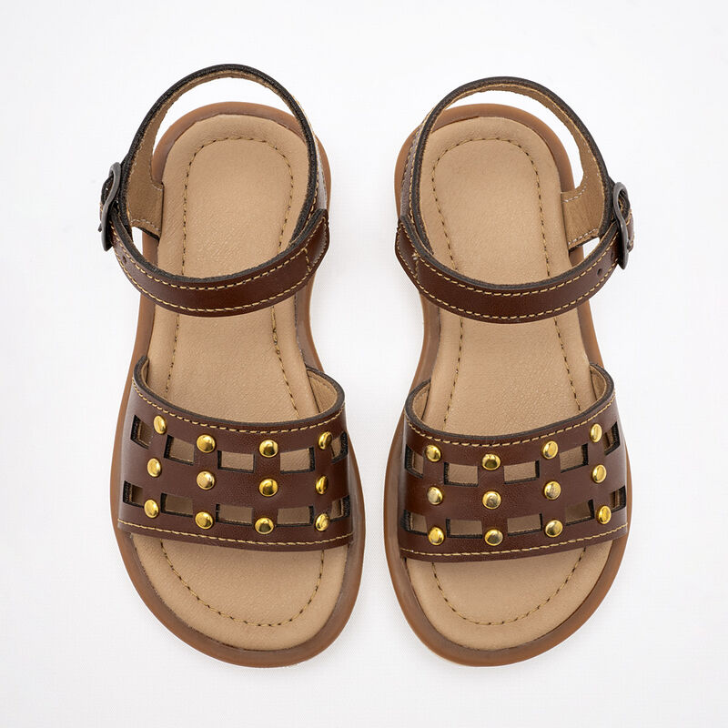 Faby Sandalia para niña café image number null