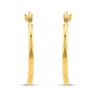 Arracadas Ovaladas Oro Amarillo Y Blanco 14k