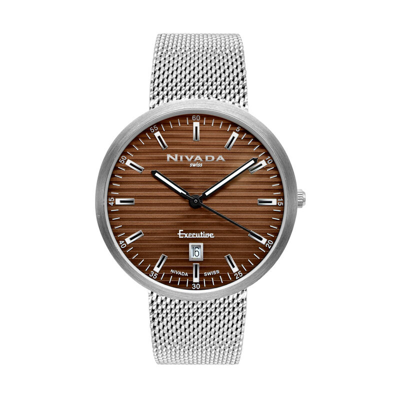 Reloj Nivada Executive Dama Ac/Ac Car&aacute;tula Gris... image number null