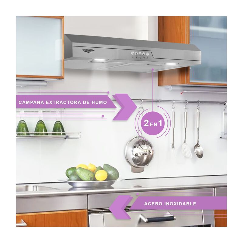 Campana Extractora Purificadora 700mm Acero 70 ... image number null