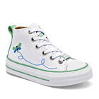 Moramora tenis para ni&ntilde;a blanco verde cod 140688-D