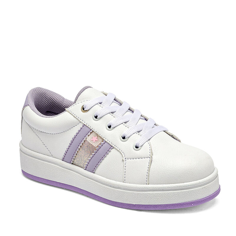 Moramora tenis para ni&ntilde;a blanco lila cod 140661... image number null
