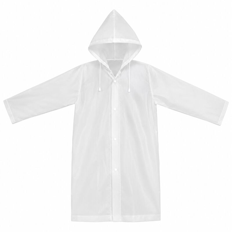 Impermeable Infantil Transparente Bot&oacute;n Uni Bla... image number null