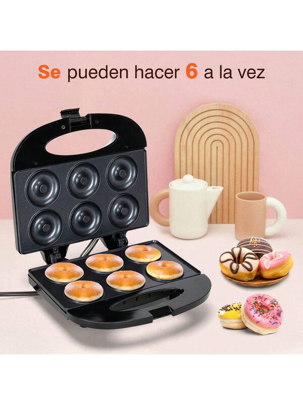 Mini M&aacute;quina Para Hacer Donas Antiadherente El&eacute;... image number null