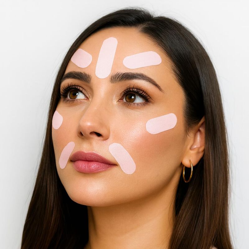 Cinta Facial My Flexy 128 Tiras Antiarrugas de ... image number null
