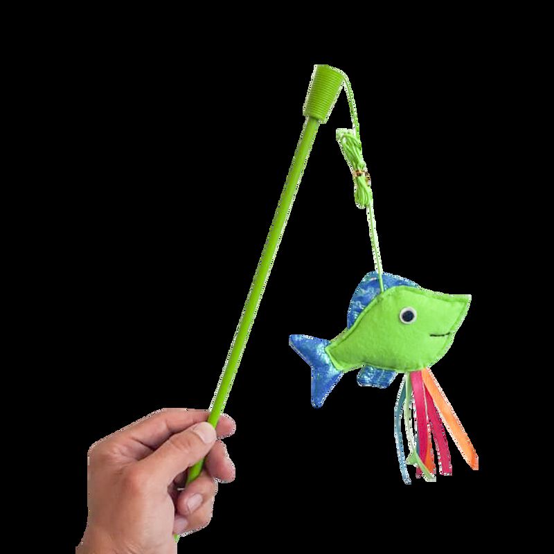Fancy Pets Catch Juguete Caña De Pescar Con Pez... image number null