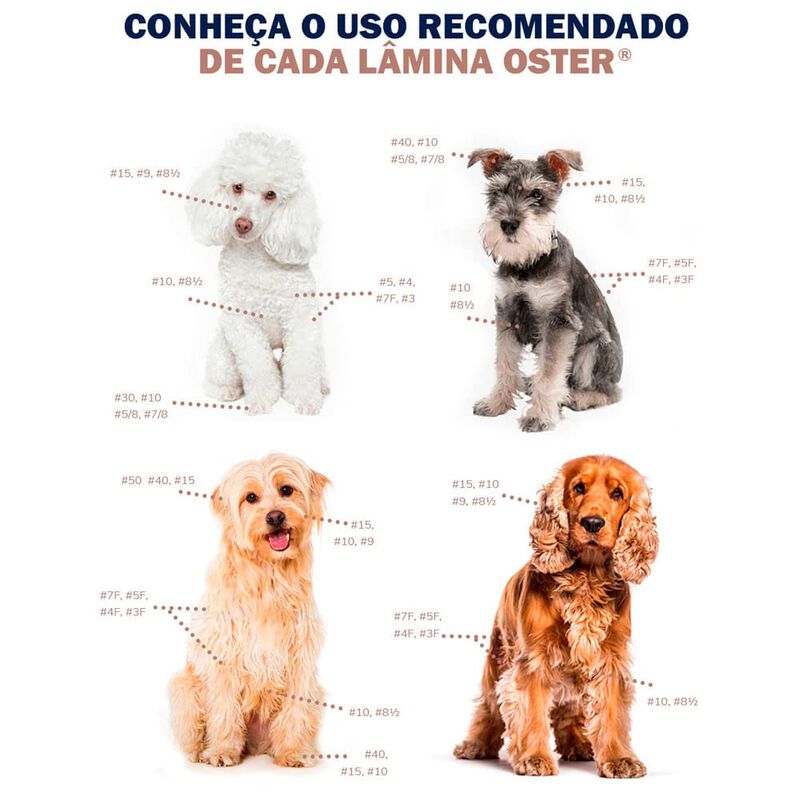 Clipper Blade Oster Cryogen-x 7f Para Mascotas ... image number null
