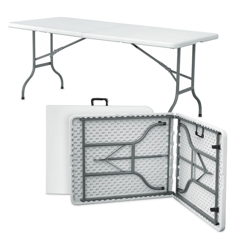 Tablón Plegable De Plástico 1.80 Metros Blanco image number null