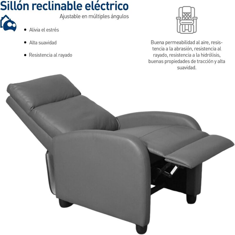 Sill&oacute;n Reclinable Individual Bluelander image number null