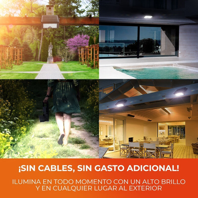 Lámpara Solar Led 10 W Luz Fria Batería Integra... image number null