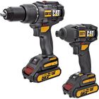 Combo CAT Rotomartillo Brushless 18V mas Llave de Impacto Brushless 18V Profesional Modelo DX12K