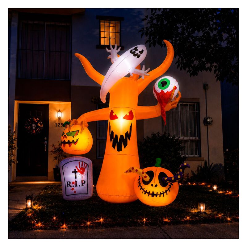 Inflable Halloween Arbol Calabazas Fantasma Ojo... image number null