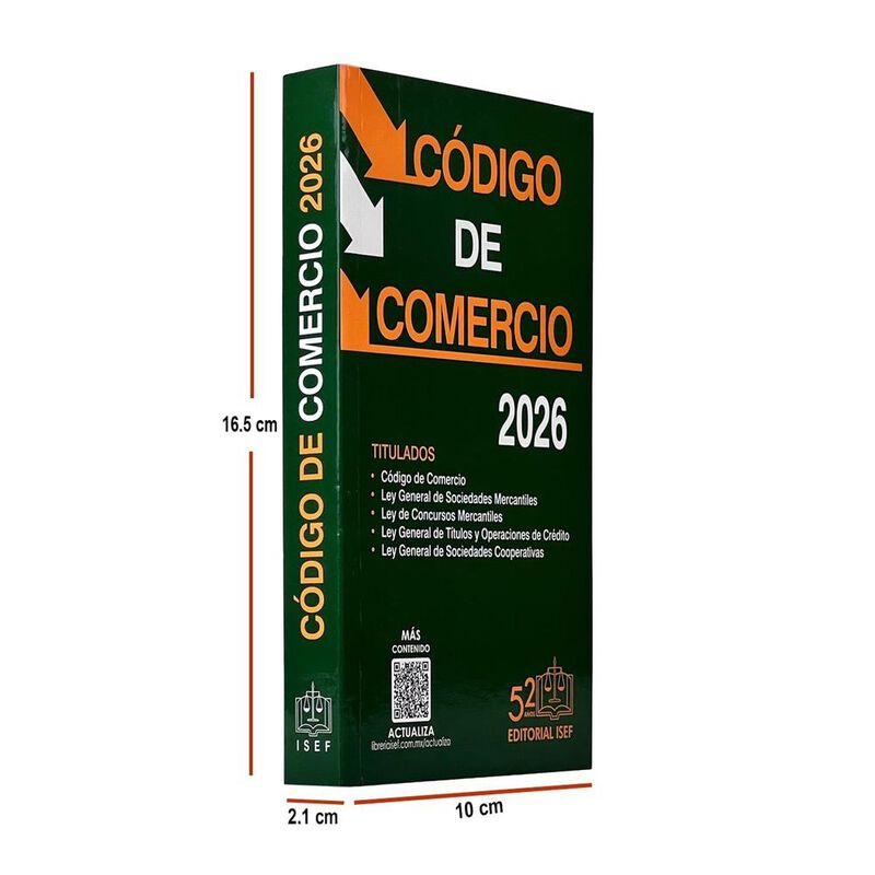 C&oacute;digo De Comercio 2026, de Ediciones Fiscales ... image number null