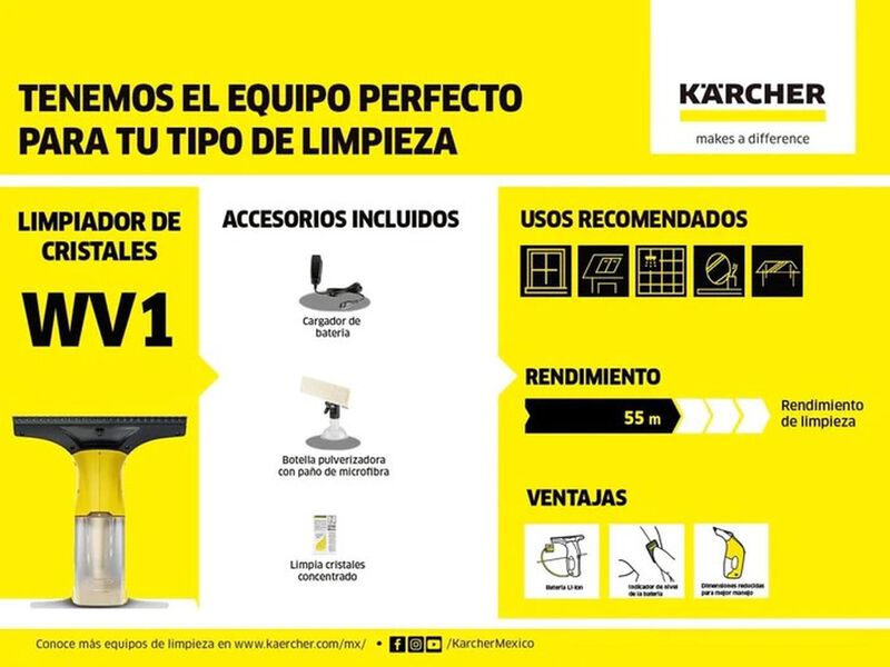 Limpiador De Cristales Vidrios Espejos Karcher ... image number null