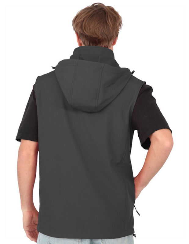 Chaleco Con Gorro Desmontable Cuello Alto Gris ... image number null