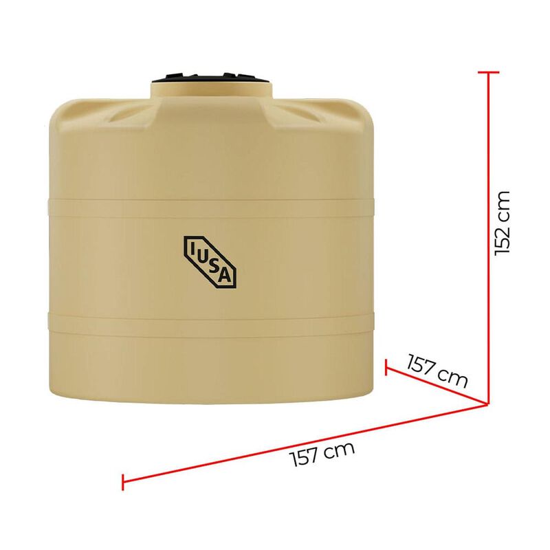 Tinaco Bicapa Iusa, 2500 L., Beige image number null