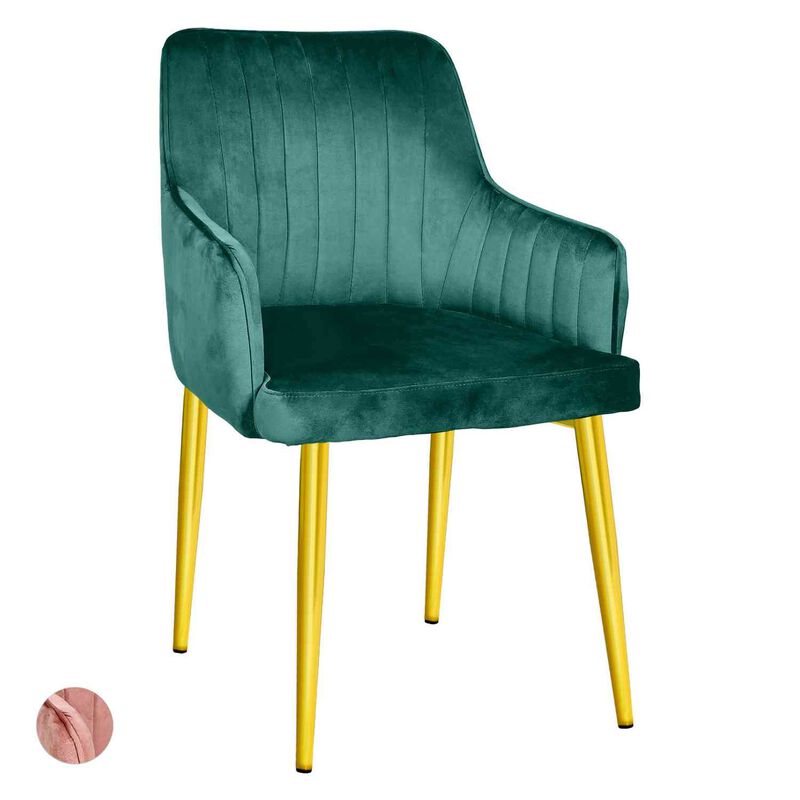 Set 2 Sillas Sillones Comedor Modernos Terciope... image number null