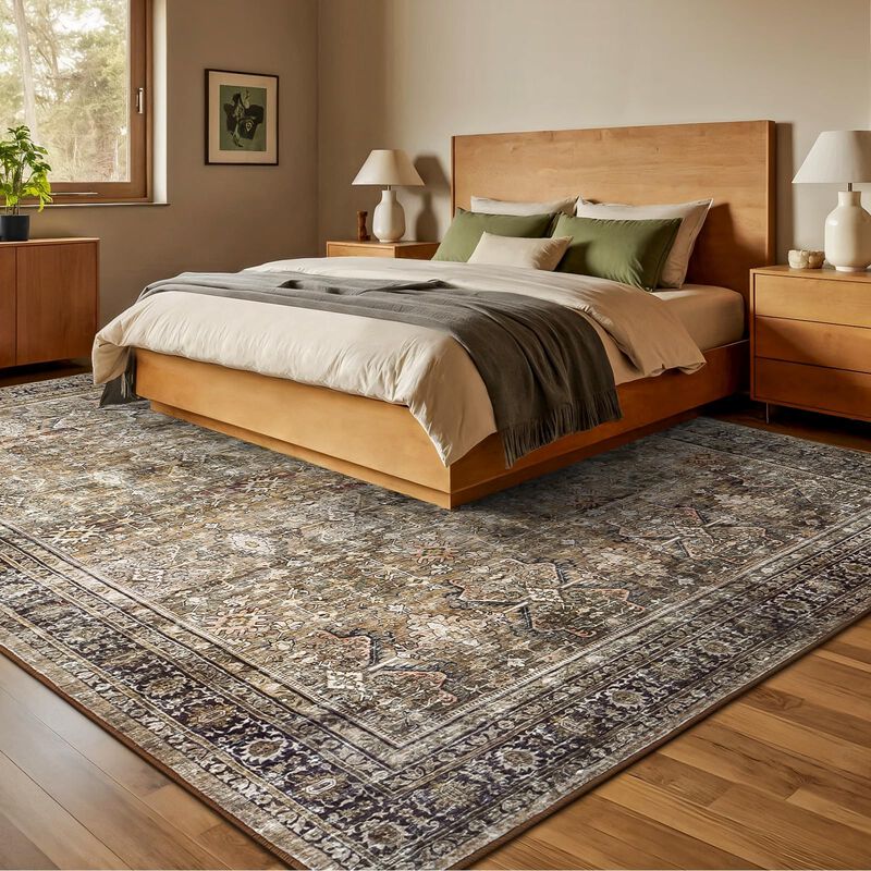 Alfombra De &Aacute;rea Lofus 274 cm X 366 cm Marr&oacute;n L... image number null
