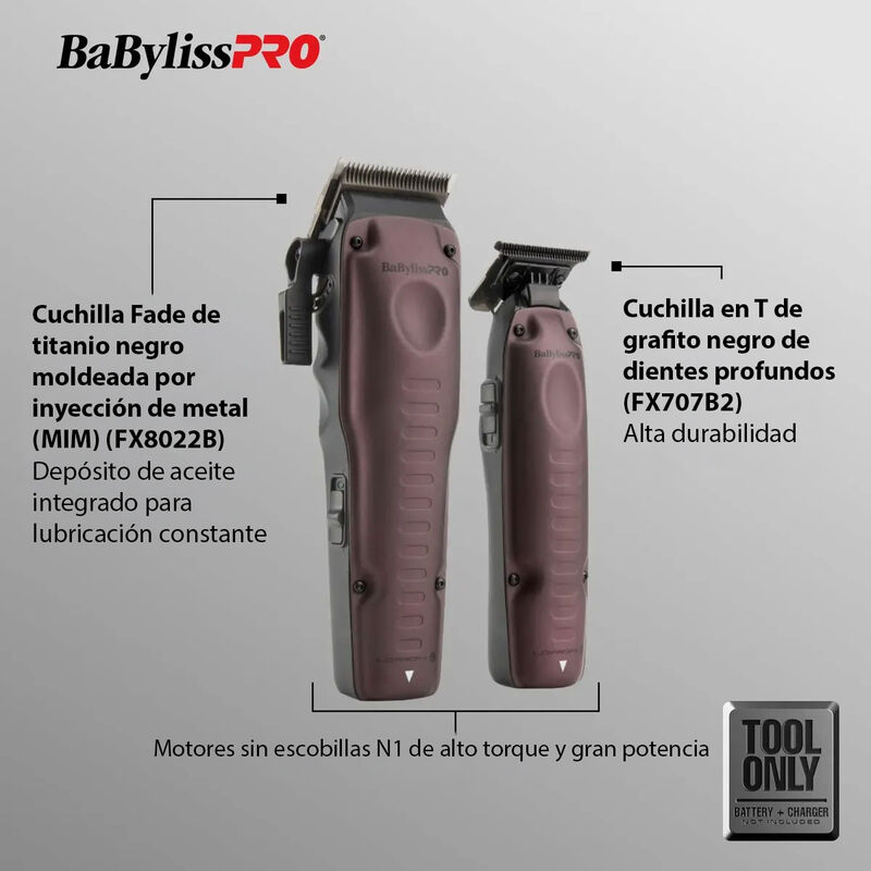 BaBylissPRO FXONE Lo-ProFX FX129PTO Clipper + T... image number null