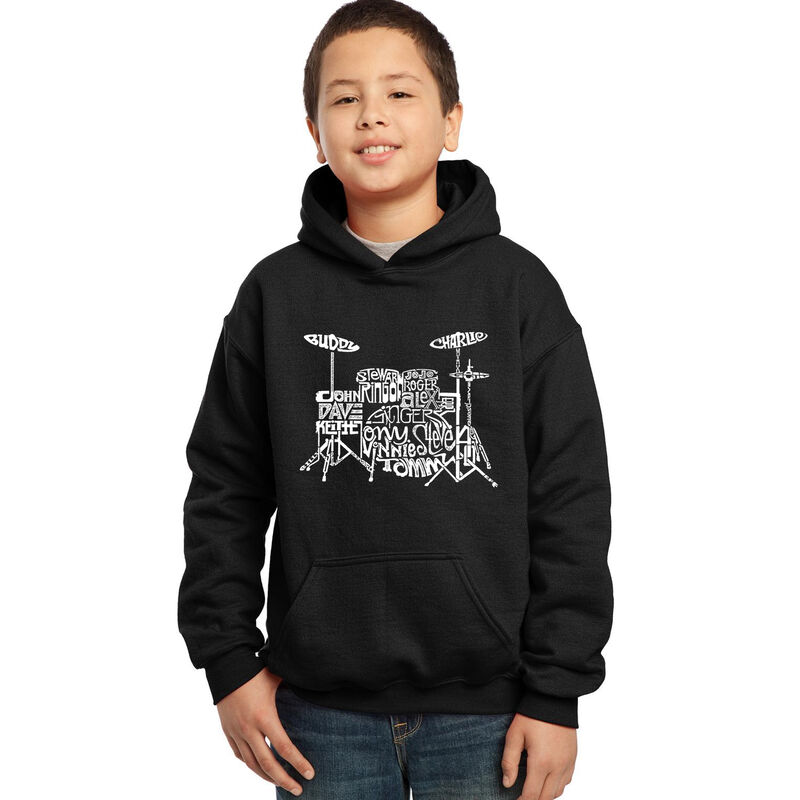 Sudadera Con Capucha Word Art Para Ni&ntilde;o - Bater... image number null