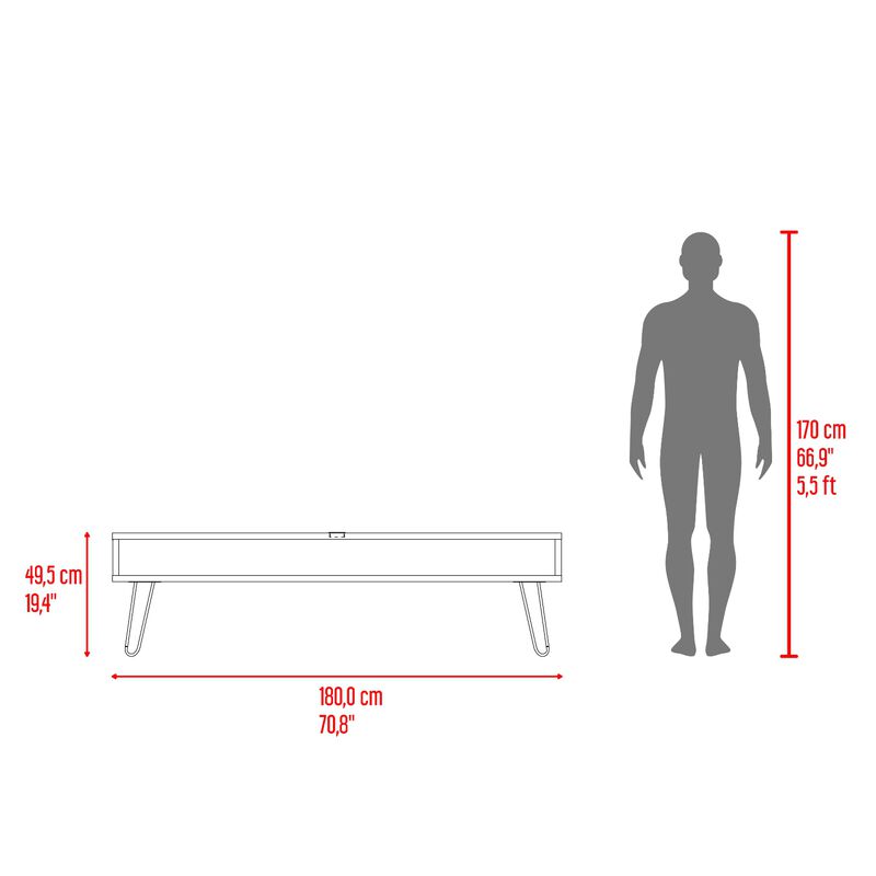 Mesa Para Tv Ralf Miel Para Tv Hasta 70 Pulgada... image number null
