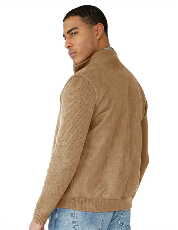 Chamarra Caballero Mangas Y Cuello El&aacute;stico Cas... image number null