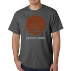 Camiseta Word Art Para Hombre - Occupy Mars - Gris