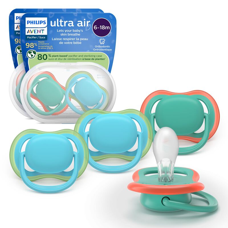 Chupete Avent Ultra Air 6-18 Meses Silicona Sua... image number null
