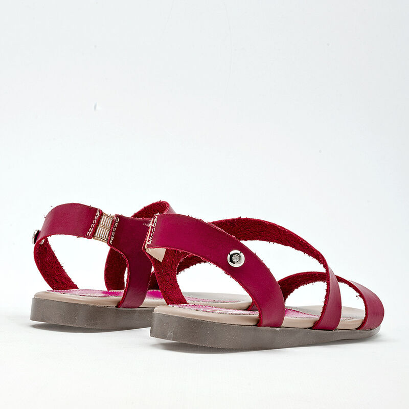 Moramora Sandalia para niña fucsia image number null