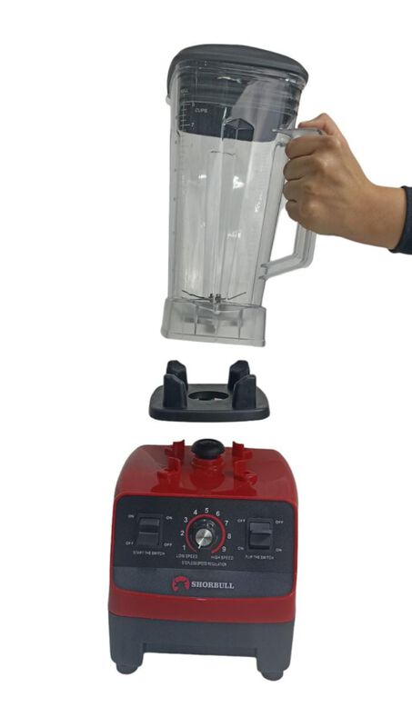 Licuadora Profesional Blender Roja Shorbull image number null