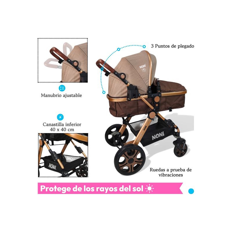 Carriola Multifuncional Plegable Con Respaldo R... image number null