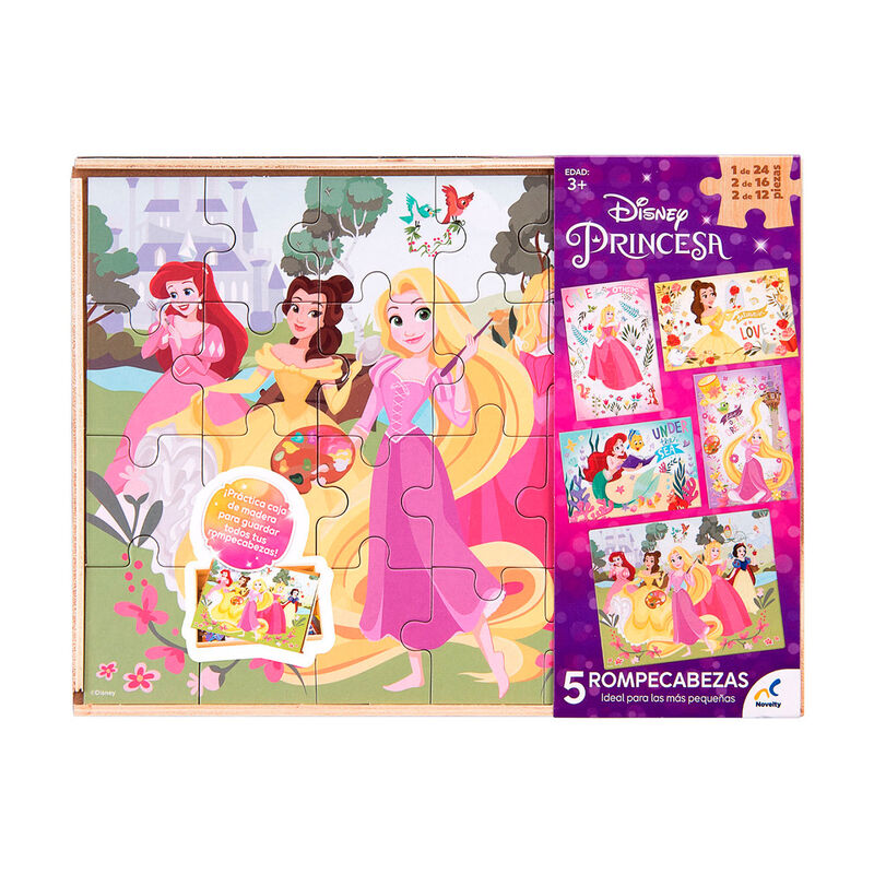 Rompecabezas 5 en 1 de Princesas para Ni&ntilde;os image number null