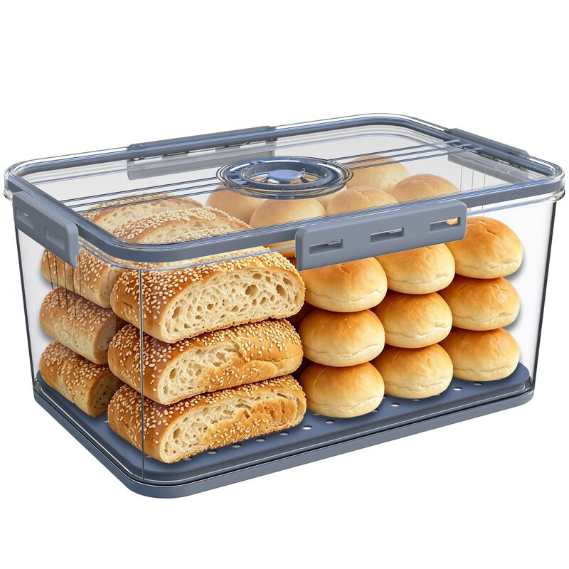 Caja Herm&eacute;tica para Pan Honbuty Gris image number null